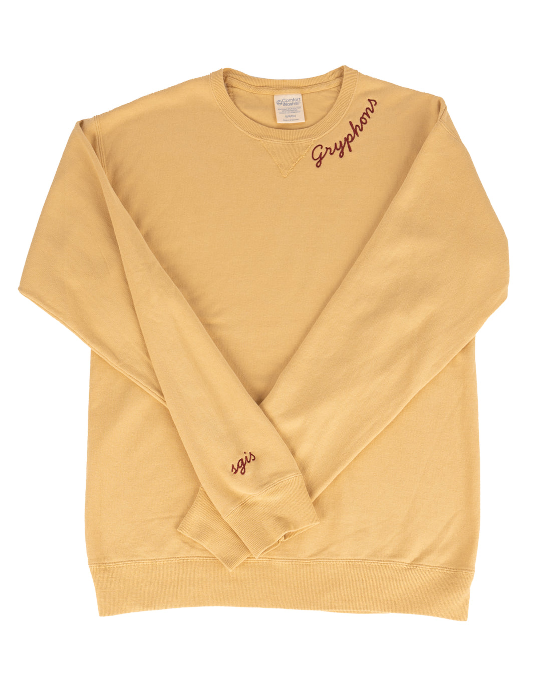 Gold Embroidered Crewneck