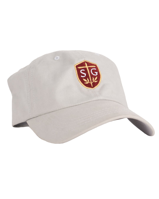 Light Grey Shield Dad Hat