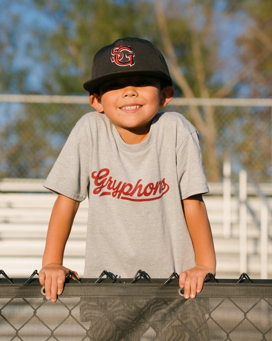 Grey Gryphons Script Tee