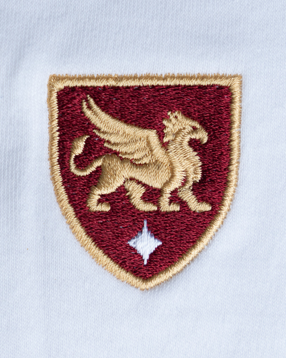 Gryphon Long Sleeve Cotton Polo - White