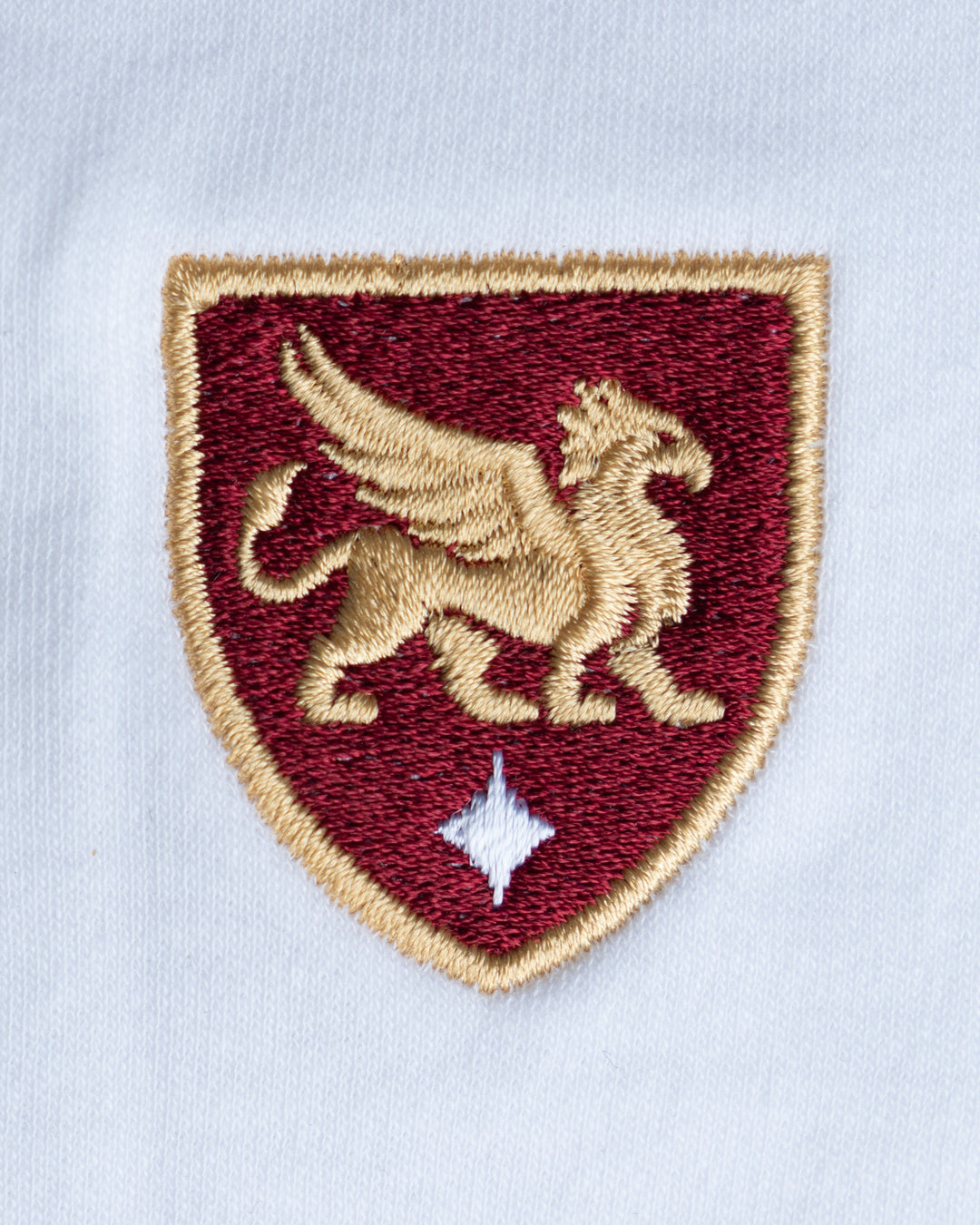 Gryphon Girls Long Sleeve Polo - White