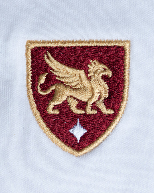 Gryphon Girls Long Sleeve Polo - White