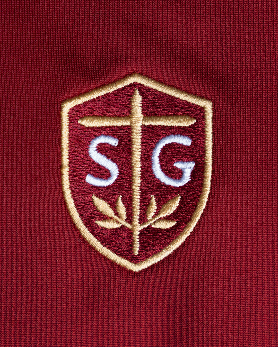 SG Shield Short Sleeve Performance Polo - Garnet