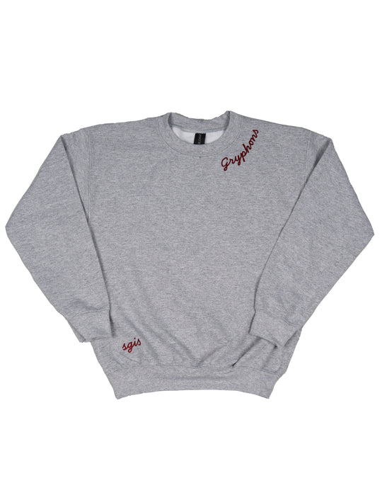 Sport Grey Youth Embroidered Crewneck