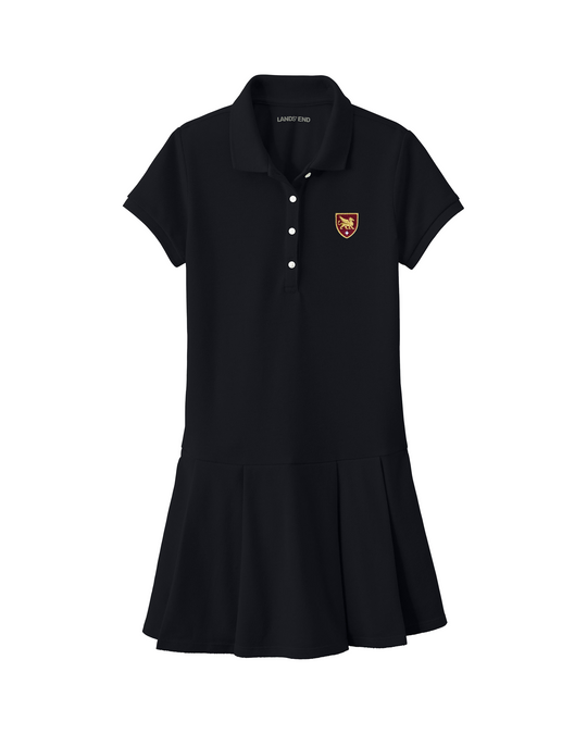 Gryphon Girls Polo Dress - Black