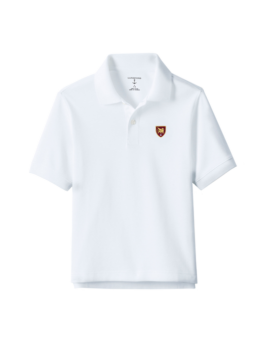 Gryphon Short Sleeve Cotton Polo - White