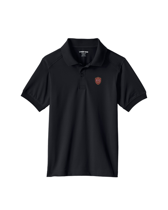 SG Shield Short Sleeve Performance Polo - Black